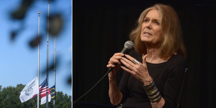 North Carolina's Gov. Josh Stein ordered flags to fly at half-staff through Thursday for pro-abortion liberal feminist icon Gloria Steinem, who died last week at 92.