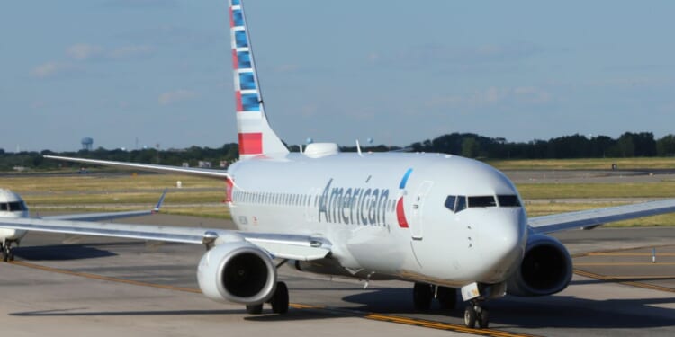 An American Airlines jet populates the tarmac on June 24, 2026, at JFK Airport in the Queens borough of New York City.