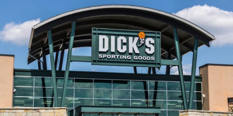 A Dick's Sporting Goods retail location in Indianapolis, Indiana.