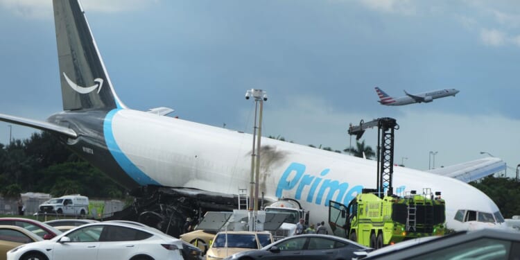 Federal investigators probe Amazon cargo jet's fiery runway crash that killed 5 in Miami
