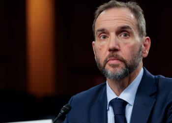 Former Special Counsel Jack Smith testifies during a hearing before the Senate Judiciary Committee in the Hart Senate Office Building on Tuesday.