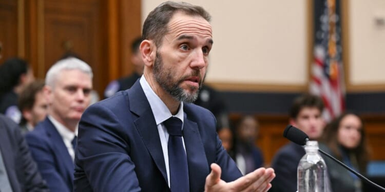 Former U.S. special counsel Jack Smith testifies before the House Judiciary Committee about his investigations into President Donald Trump, in the Rayburn House Office Building on Capitol Hill in Washington, D.C., on Jan. 22, 2026.