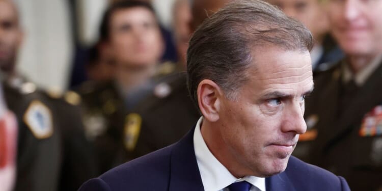 Hunter Biden, son of President Joe Biden, departs from a Medal of Honor ceremony in the East Room of the White House on July 3, 2024, in Washington, D.C.