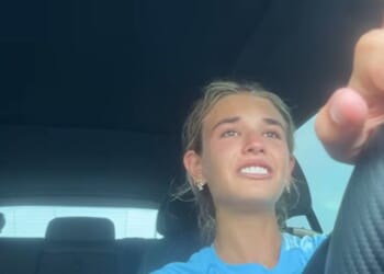 Kai Trump said some emotional goodbyes to family and friends as she left for college at the University of Miami, as seen in a video posted on Aug. 29, 2026.
