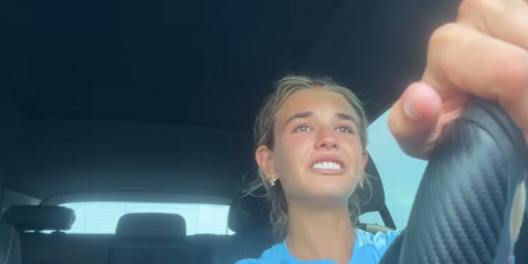 Kai Trump said some emotional goodbyes to family and friends as she left for college at the University of Miami, as seen in a video posted on Aug. 29, 2026.