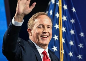 Republican Texas Senate nominee, Ken Paxton, speaks at the RNC midterm convention in Dallas, Texas on September 9, 2026.