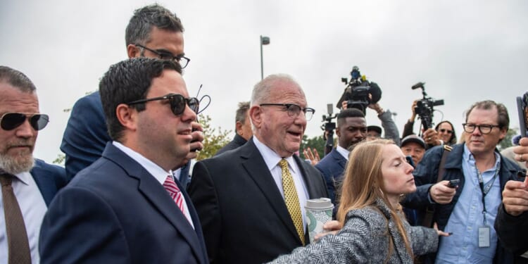 Kevin Reddington, attorney for Lindsay Clancy, arrives at the Plymouth County Superior Court in Plymouth, Massachusetts, on Sept. 29, 2026.