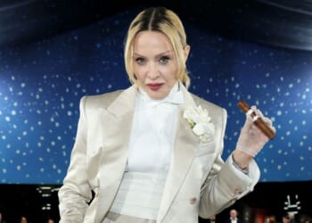 Madonna attends the 2025 Met Gala at the Metropolitan Museum of Art in New York City.