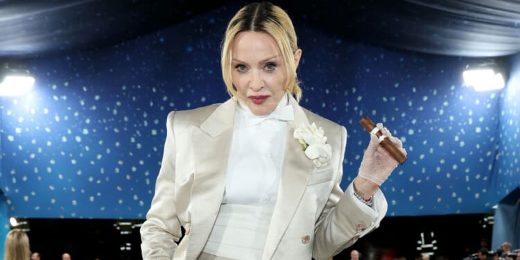 Madonna attends the 2025 Met Gala at the Metropolitan Museum of Art in New York City.