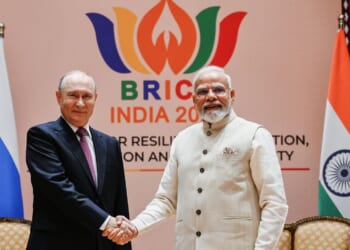 Modi holds talks with Putin and Iran's president before BRICS summit of 11 nations