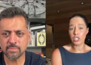 Palestinian journalist Rula Jebreal denounced House Minority Leader Hakeem Jeffries on Wajahat Ali’s “The Left Hook” podcast, as seen in footage posted to X on Sept. 4, 2026.