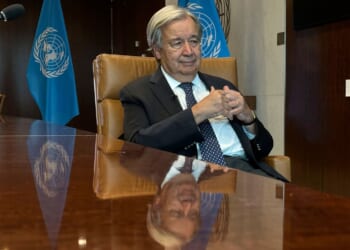 Preparing to leave office, U.N. chief talks of a way forward with world beset by problems