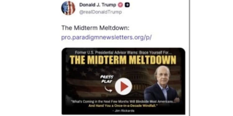 President Donald Trump has now returned -- twice -- to a presentation predicting that his next moves could trigger one of the most dangerous periods in recent American history.