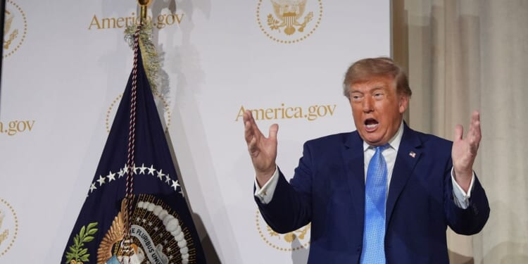 Trump says top tech firms have signed accord to 'self-police' AI development