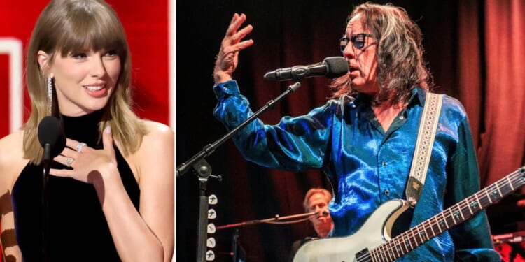 Rocker Todd Lundgren, right, heaped scorn on pop icon Taylor Swift.