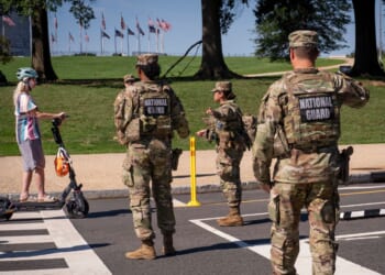 A National Guard member deployed to Washington, DC, is arrested on firearms charge