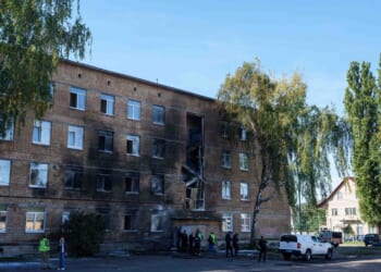 A Russian drone hits a Kyiv school as Moscow presses its aerial campaign against Ukraine