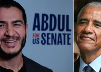 Former President Barack Obama, right, has endorsed Michigan's Abdul El-Sayed in the state's U.S. Senate race.