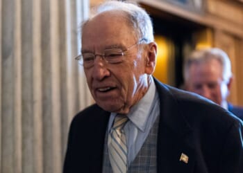 Senator Chuck Grassley arrives to the United States Capitol to vote on September 30, 2026 in Washington, D.C.
