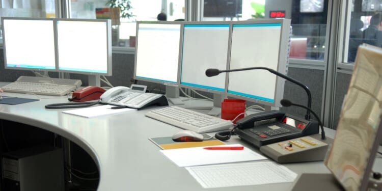 A dispatch center.