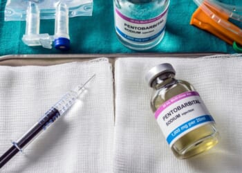Some have speculated that the vial with the euthanasia drug pentobarbital, similar to that shown in a stock photo, was tampered with before the planned execution Wednesday.