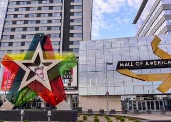 An exterior view of Minnesota's Mall of America.
