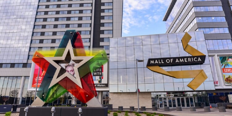 An exterior view of Minnesota's Mall of America.
