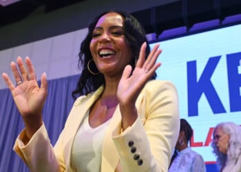 Georgia GOP nominee skips debate, leaving Keisha Lance Bottoms with empty podium