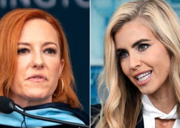 Former Biden White House press secretary Jen Paski, left, got a swift comeuppance after her critical remarks about newly appointed White House press secretary Katie Zacharia, right.