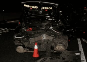 Man asleep in Tesla crashes into California cop car, injures 2