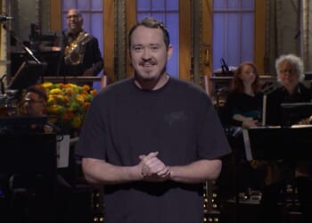 Shane Gillis gives his monologue on NBC's Saturday Night Live.