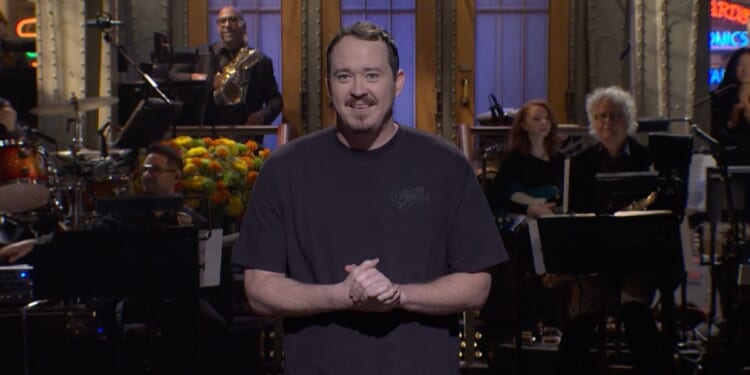 Shane Gillis gives his monologue on NBC's Saturday Night Live.
