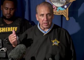 Ramsey County, Minnesota, Sheriff Bob Fletcher is pictured at a news conference Tuesday where he called for a regional task for to crack down on Somali gang violence in the Twin Cities.