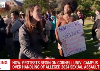 Members of the news media visited Cornell University Monday to interview students protesting the handling of a student's 2024 rape accusation.