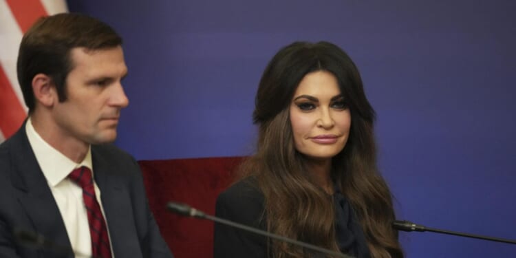 U.S. Ambassador to Greece Kimberly Guilfoyle attends the opening of the sixth round of the Greece-U.S. Strategic Dialogue, in Athens, on Oct. 7, 2026.