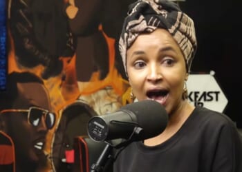 Democrat Rep. Ilhan Omar talks on the Breakfast Club podcast.