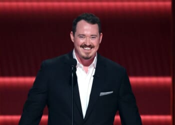 Host Shane Gillis speaks onstage during Netflix Is A Joke Festival Presents: The Roast of Kevin Hart at The Kia Forum on May 10, 2026, in Inglewood, California.