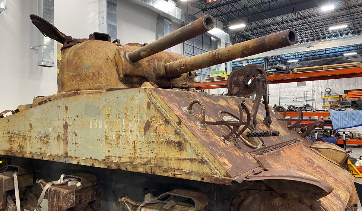 World War II veteran, now 100, reunited with trusty tank he and his fellow Marines knew as 'Lucky'