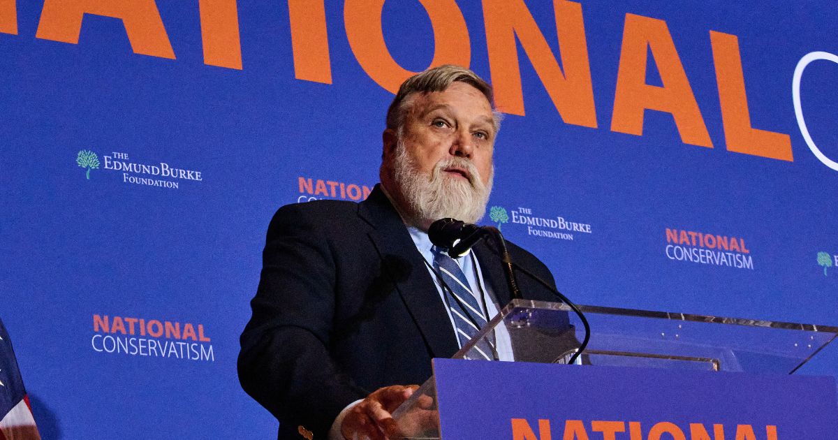 Pastor Doug Wilson speaks at the National Conservative Conference in Washington D.C., on Tuesday, July 9, 2024.