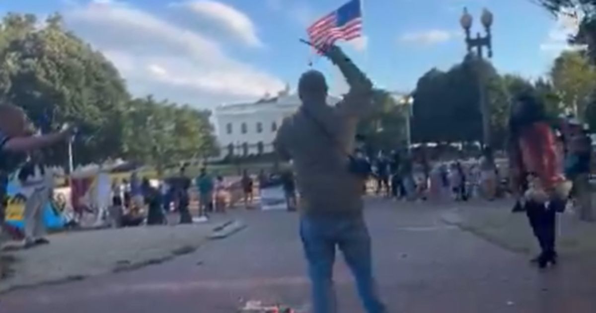 Jay Carey was arrested on Aug. 25, 2025, after allegedly burning an American flag outside of the White House in Washington, D.C.