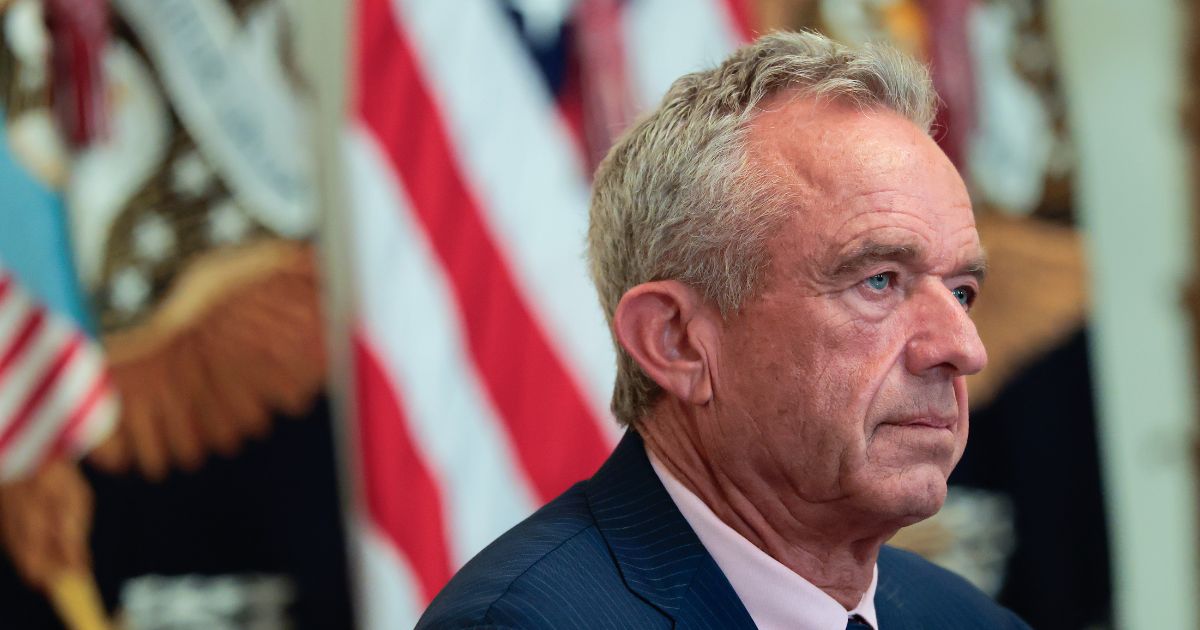 Health and Human Services Secretary Robert F. Kennedy Jr. listens during an event on Health Technology in the East Room of the White House on July 30, 2025, in Washington, D.C.