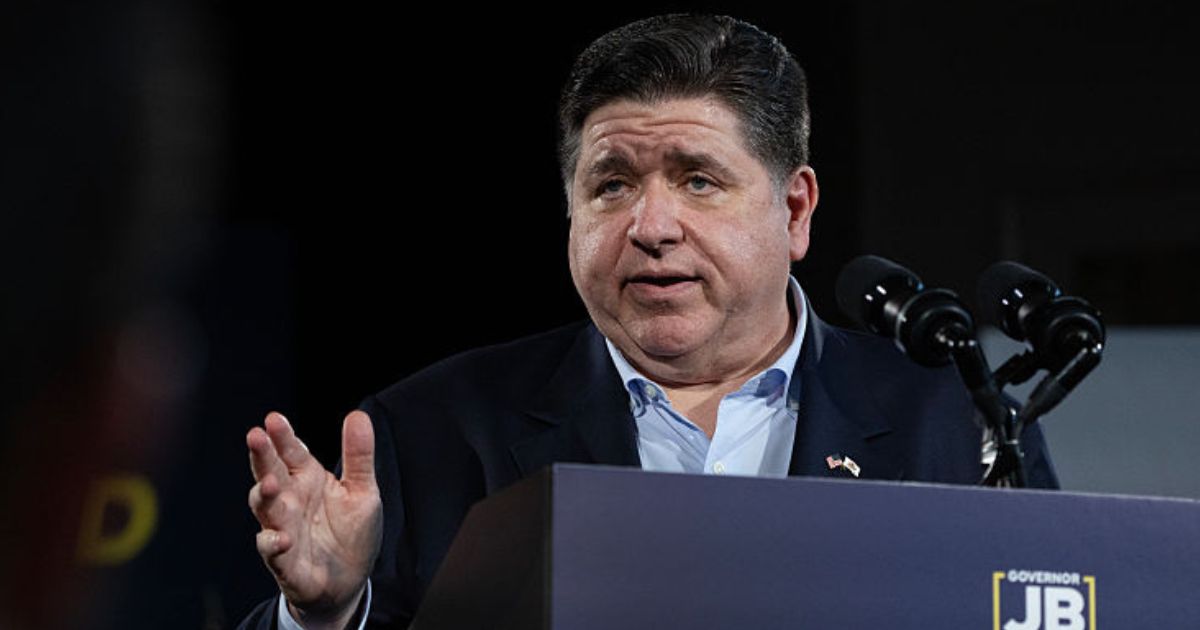 Illinois Governor JB Pritzker, seen in a June photo, is "siding with criminals over victims," according to one GOP state legislator. "He sides with illegals over the citizens and taxpayers of Illinois.”