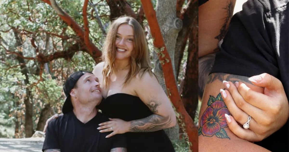 Cody Guinn of Georgia proposed to his girlfriend, Maisy Kucera, on June 19, 2025.