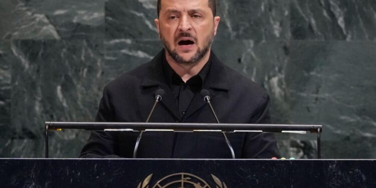 Ukraine's president says the world is in 'the most destructive arms race in history'