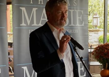 Thomas Massie tours his Kentucky district with support from Rand Paul