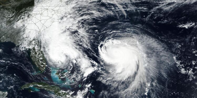 Hurricanes Humberto and Imelda charge toward Bermuda as the tiny island prepares