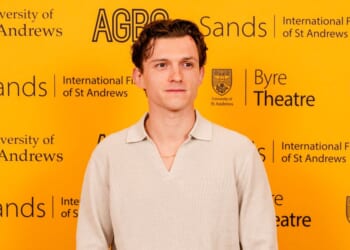 Tom Holland attends the Opening Night of the Sands: International Film Festival of St. Andrews on April 19, 2024, in St. Andrews, Scotland.
