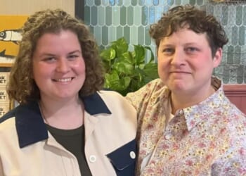 Susanna DeSilva, right, is a trans activist who reportedly has a "Make Assassinations Great Again" bumper sticker on her car, but a Charlie Kirk fan got revenge by taking over her business website when she missed her payment and redirecting it to the Turning Point USA donation page.