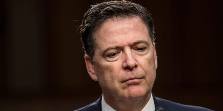 Former FBI Director James Comey testifies before the Senate Intelligence Committee on Capitol Hill in Washington, D.C., on June 8, 2017.