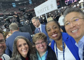 Christian author and theologian Christopher Yuan, pictured on the right, was paralyzed after an accident on Sept. 22, 2025.